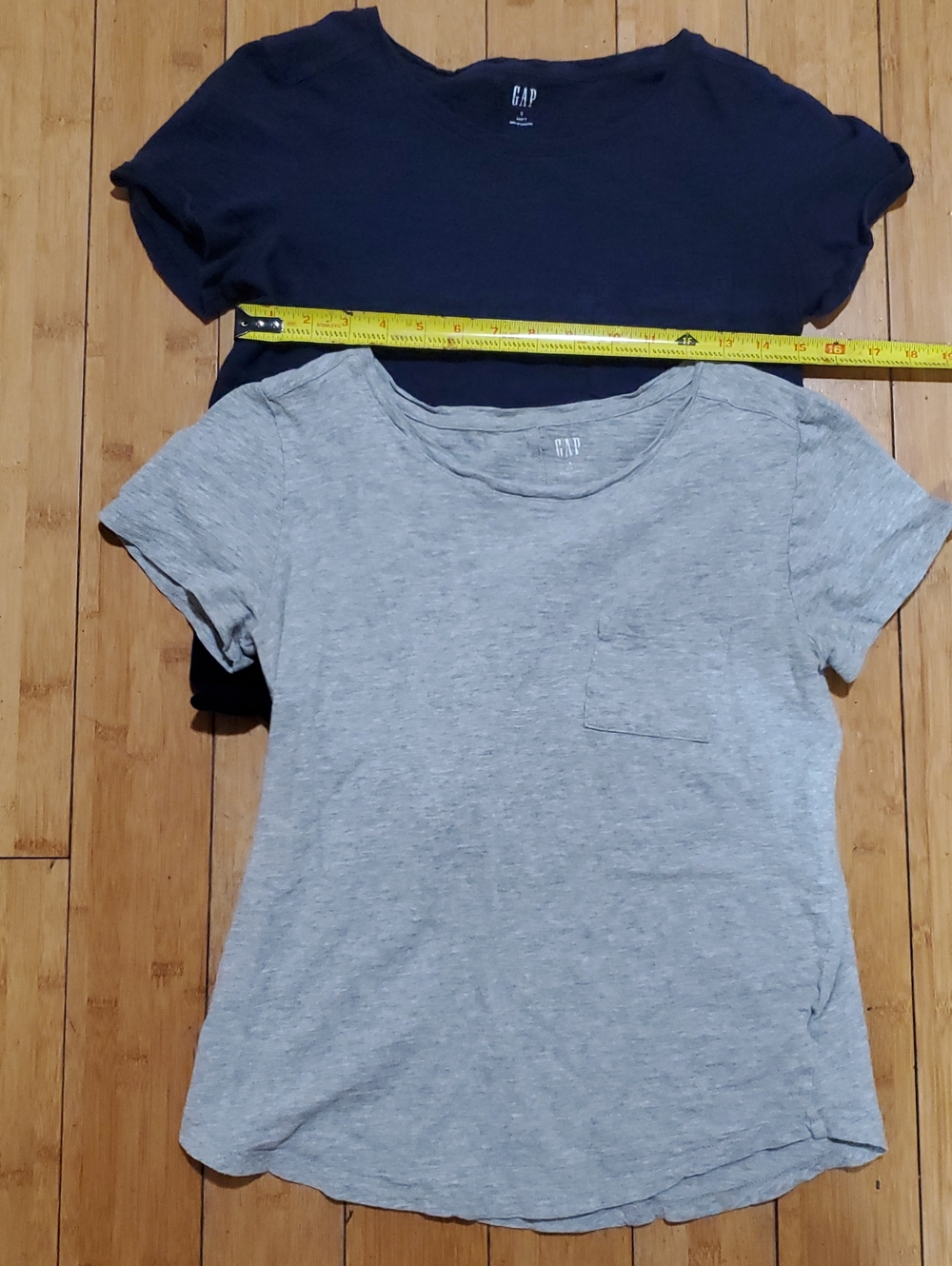 GAP Womens Easy T Short Sleeve Tees - Navy & Light Gray Set